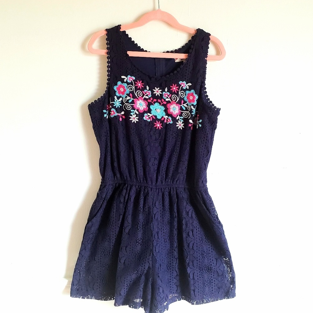 Girls Lace Romper